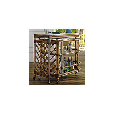 Tommy Bahama Home Twin Palms Serving Cart