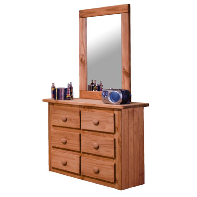 Chelsea Home Mini 6 Drawer Dresser with Mirror