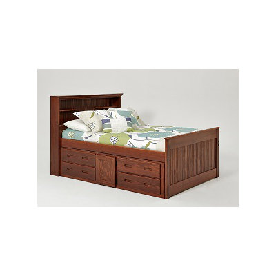 Chelsea Home Full Captain Bed with Bookcase and ..