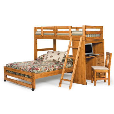 Chelsea Home Twin over Full L-Shaped Bunk Bed