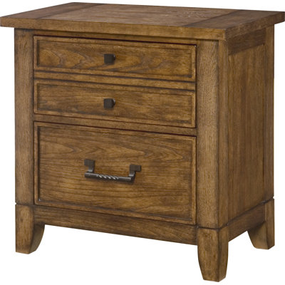 Loon Peak Wyola 2 Drawers Nightstand