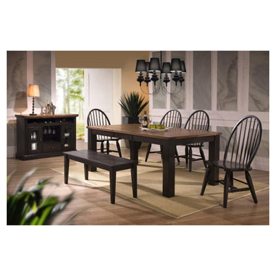 ECI Furniture Acacia 6 Piece Dining Set