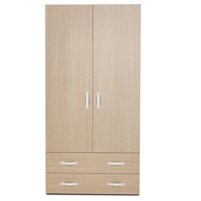 Bestar Clic Furniture 2 Door Armoire with Drawers