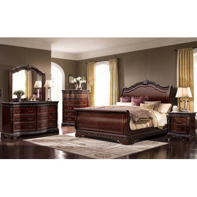 Ultimate Accents Sleigh 5 Piece Bedroom Set