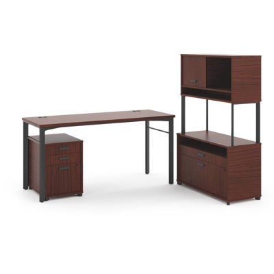 Basyx by HON Manage L-Workstation Desk Office Suite