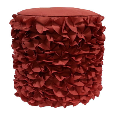 Edie Inc. Dimensional Petals Pouf Ottoman