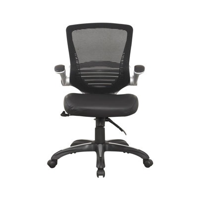 Symple Stuff Mid-Back Mesh Conference Chair with Faux Leather Seat
