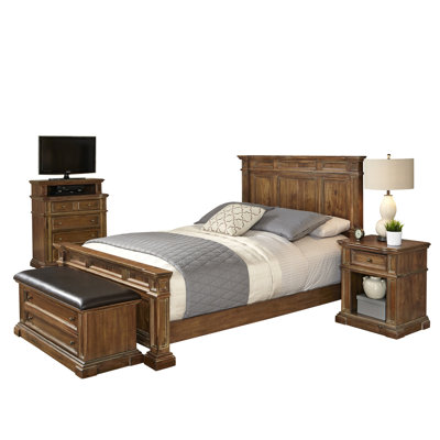 Home Styles Americana Vintage Panel 4 Piece Bedroom Set