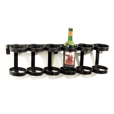 Hip Vintage Ristorante 6 Bottle Wall Mounted Wine Rack