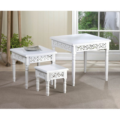 Zingz & Thingz Floret 3 Piece Nesting Tables
