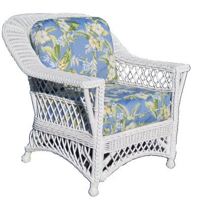 Spice Islands Wicker Bar Harbor Arm Chair
