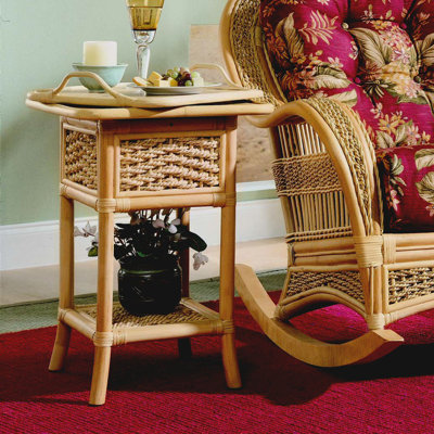 Spice Islands Wicker Serving Table