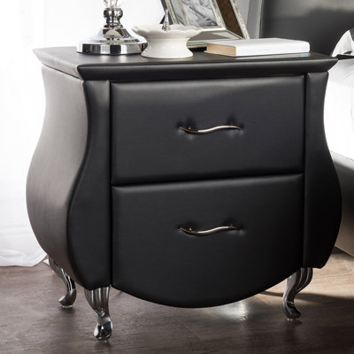 Wholesale Interiors Baxton Studio Erin 2 Drawer Nightstand