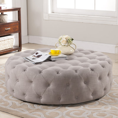 Wholesale Interiors Baxton Studio Cardiff Modern Tufted Ottoman