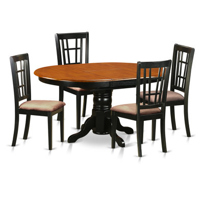 East West Furniture 5 Piece Dining Set