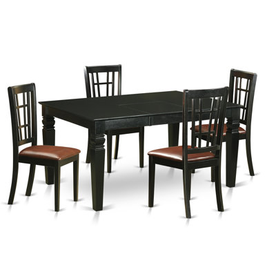 East West Furniture Shelton 5 Piece Dining Set