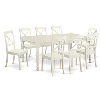 East West Furniture Dover 9 Piece Dini..