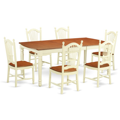 East West Furniture Dover 7 Piece Dining Set