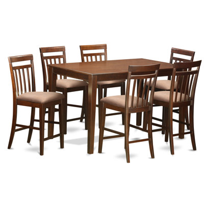 East West Furniture Dudley 7 Piece Counter Heigh..