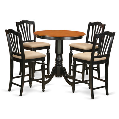 East West Furniture Jackson 5 Piece Counter Heig..