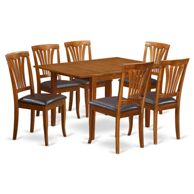 East West Furniture Milan 7 Piece Dining Set