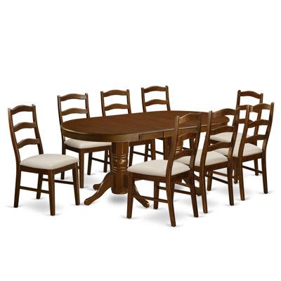 East West Furniture Vancouver 9 Piece Dining Set