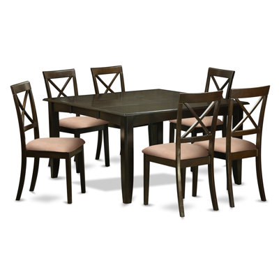 East West Furniture Parfait 7 Piece Dining Set