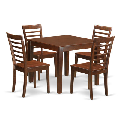 East West Furniture Oxford 5 Piece Dining Set