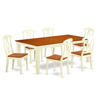 East West Furniture Logan 7 Piece Dining Set