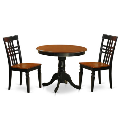 East West Furniture 3 Piece Dining Set