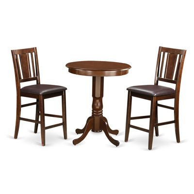 Wooden Importers 3 Piece Counter Height Pub Tabl..