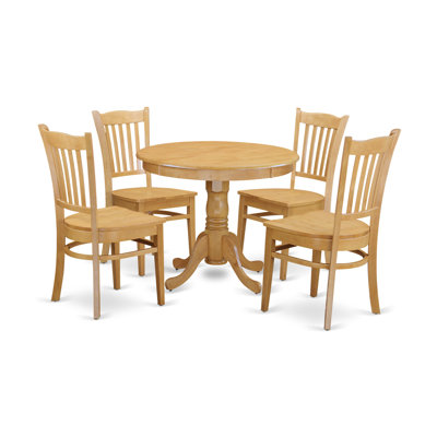 Wooden Importers 5 Piece Dining Set