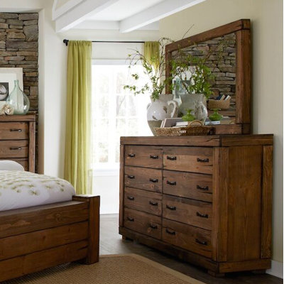 Loon Peak 8 Drawer Dresser with Mirror