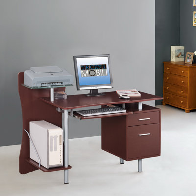 Techni Mobili Computer Desk with Stora..