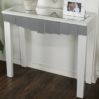 Heather Ann Creations Catherine Mirrored Console Table