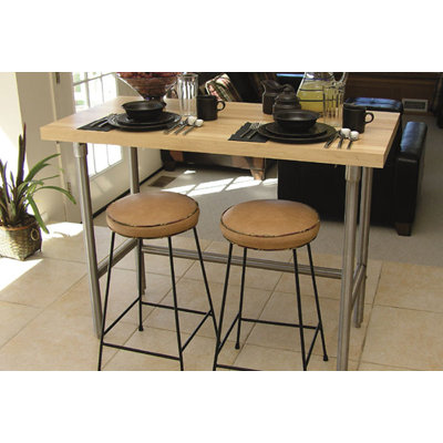 A-Line by Advance Tabco Prep Table with Wood Top