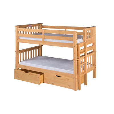 Camaflexi Santa Fe Mission Twin Bunk Bed with St..