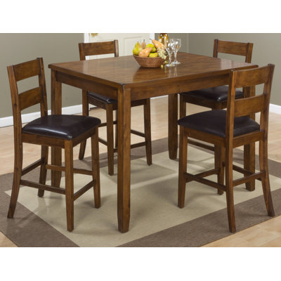 Jofran Plantation 5 Piece Counter Height Pub Tab..