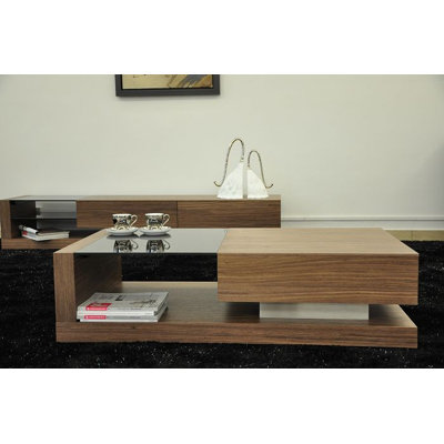 Beliani Porto Contemporary Coffee Table with Gla..