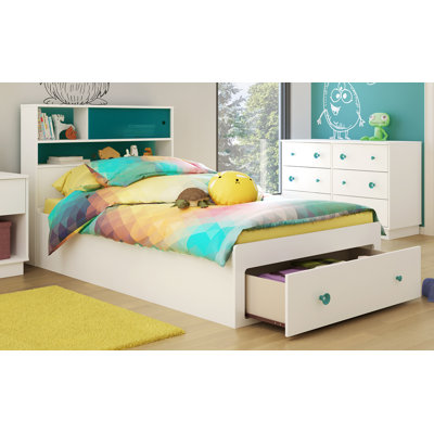 South Shore Little Monsters Twin Mate's Bed with Storage