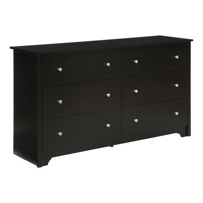 South Shore Vito 6 Drawer Double Dresser in Pure..