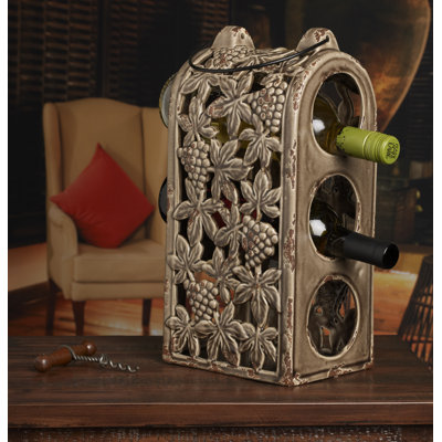 Bombay 3 Bottle Tabletop Wine Rack