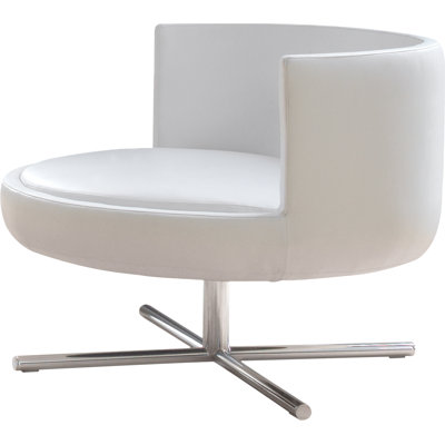 B&T Design Round Eco Leather Lounge Ch..