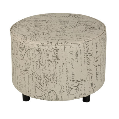 Cortesi Home Shakespeare Script Ottoman