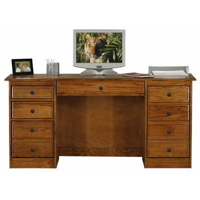 Check price and read more information from trusted store. Eagle Furniture Manufacturing Classic Oak Computer Desk with Double Pedestal