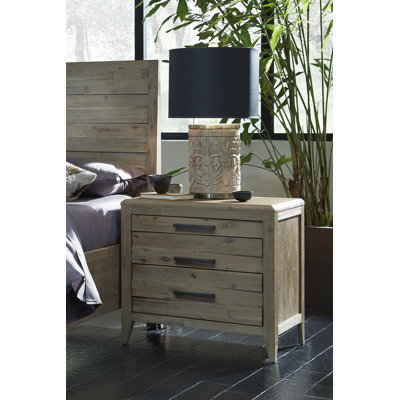 Laurel Foundry Modern Farmhouse Descartes 3 Drawer Nightstand