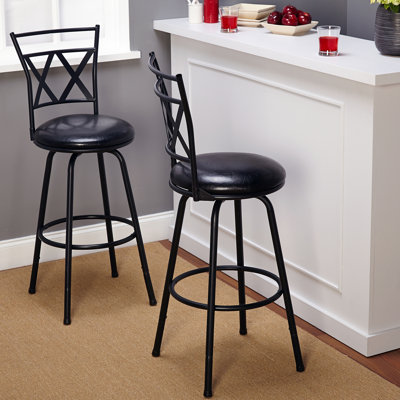TMS Seneca Swivel Bar Stool (Set of 2)