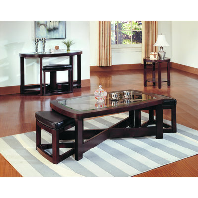 Woodhaven Hill 3219 Series Coffee Table with 2 O..