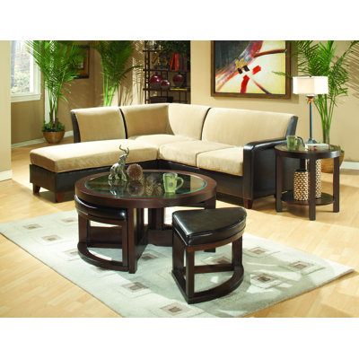 Woodhaven Hill 3219 Series Coffee Table with 4 O..