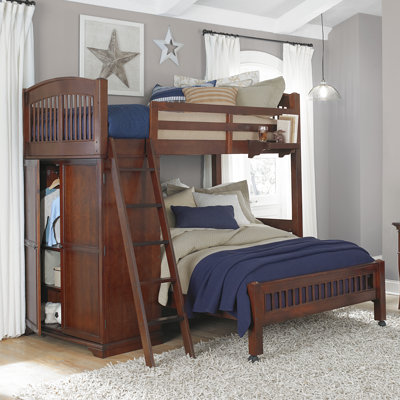 NE Kids Walnut Street Loft Bed
